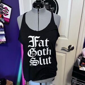 Funny goth tank top